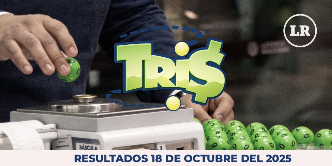 Resultados del Tris de hoy 18 de octubre del 2025.