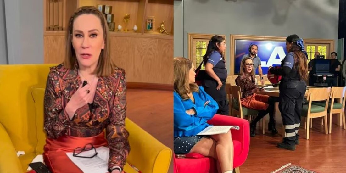 Paramédicos auxilian a Mónica Castañeda a medio Ventaneando ¿está grave?