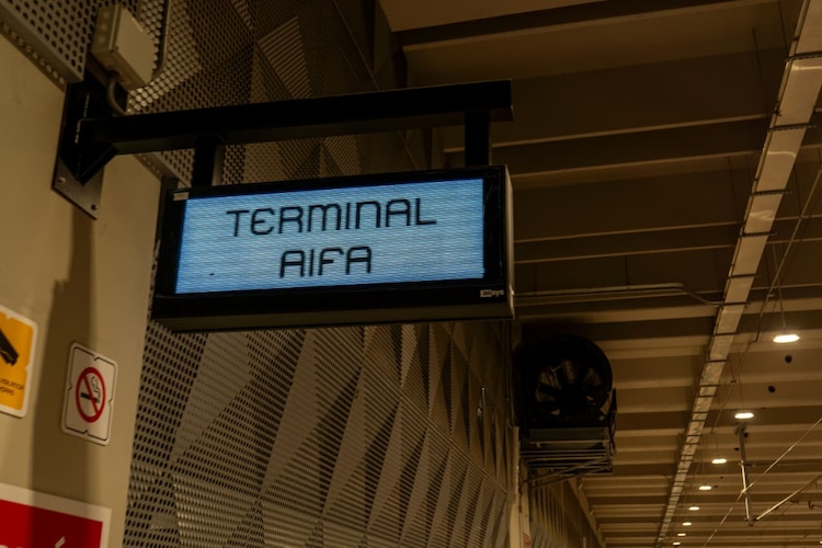 Aspectos de la terminal AIFA del Tren "Felipe Ángeles".