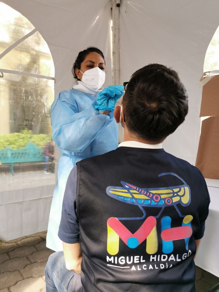 La alcaldía no administrará este módulo; sólo dio permiso a un laboratorio de usar el espacio público y agilizar que las y los empleados puedan verificar su estado de salud