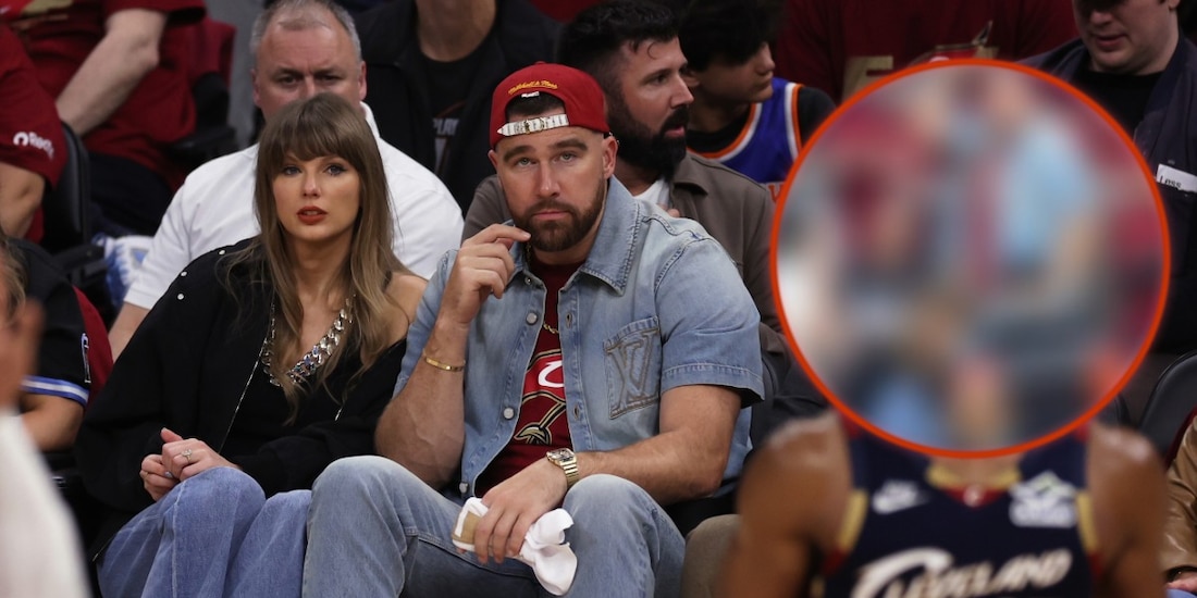 Taylor Swift ‘se avergüenza’ de Travis Kelce en partido de la NBA