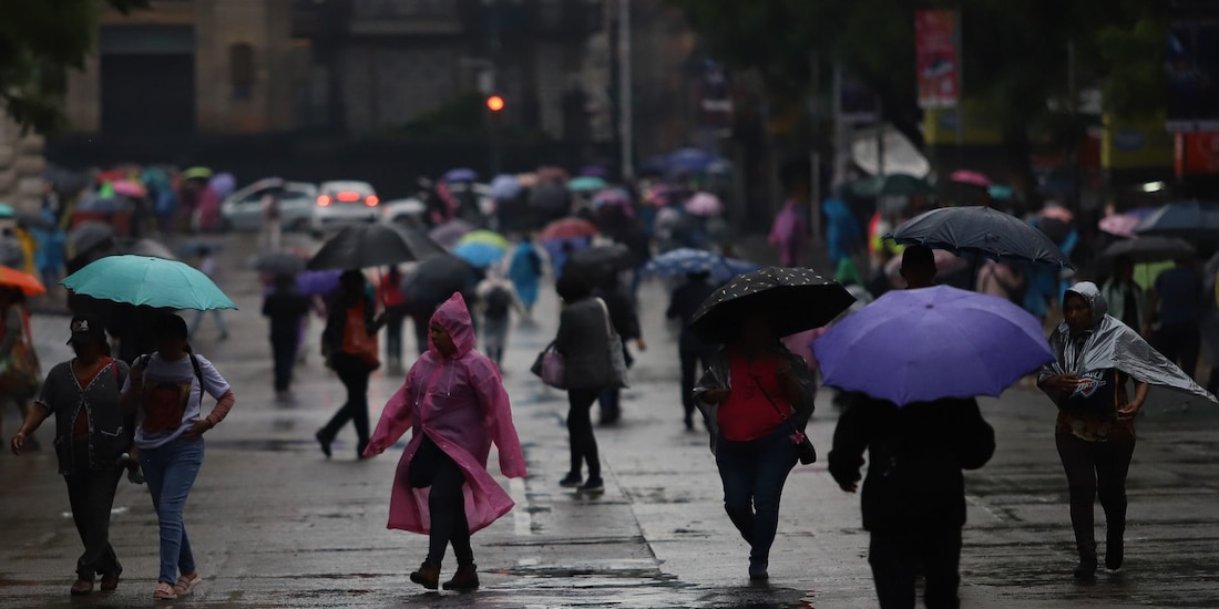 Lluvia en la Ciudad de México.