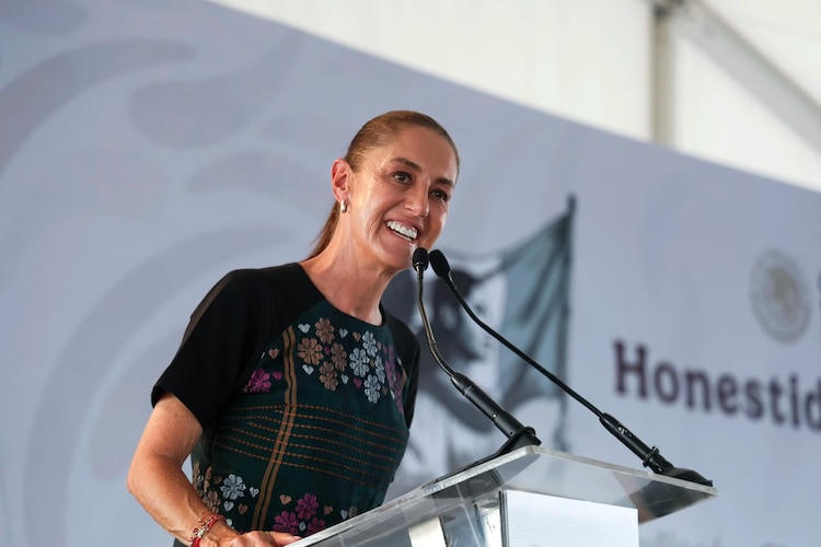 La Presidenta Claudia Sheinbaum Pardo durante su visita a Culiacán, Sinaloa, el 20 de septiembre de 2026.