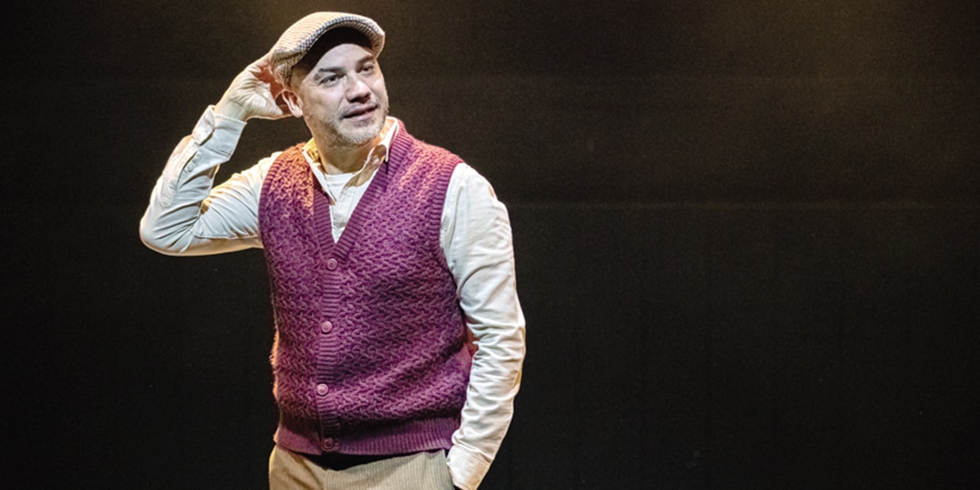 UNO DE LOS ACTORES durante una función de Los Hardings, en el Foro La Gruta.