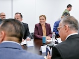 En la reunión donde estuvo Maru Campos.
