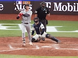 Una acción del primer juego entre Rays y Guardians en la Serie de Campeonato de la Liga Americana 2026