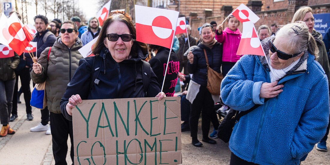 Protestas masivas contra Trump en Dinamarca