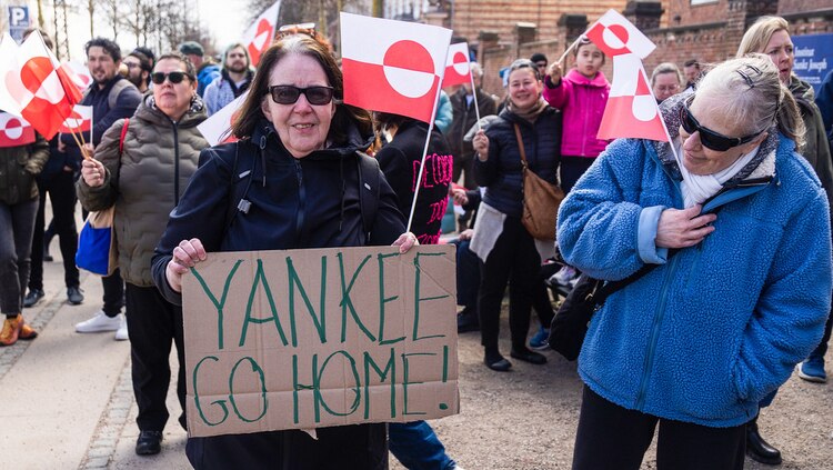 Protestas masivas contra Trump en Dinamarca