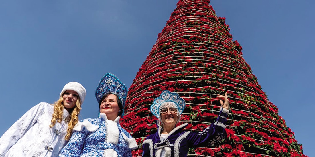 Zócalo luminoso y colorido es el corazón de las fiestas