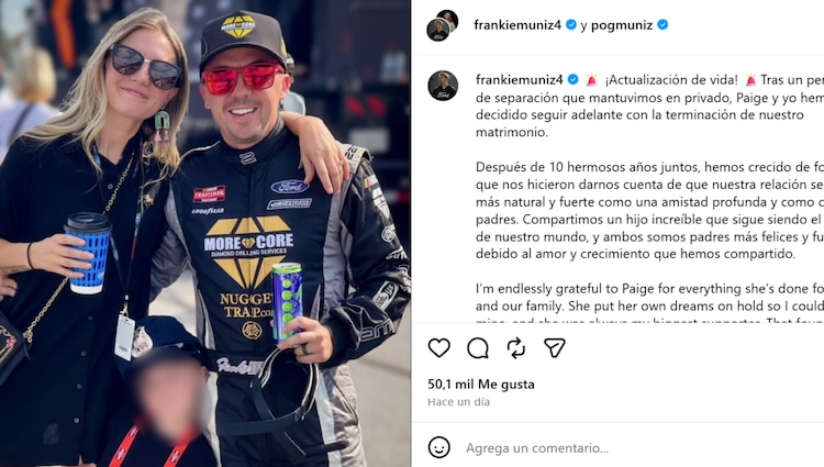 El segundo anuncio de Frankie Muniz sobre su divorcio