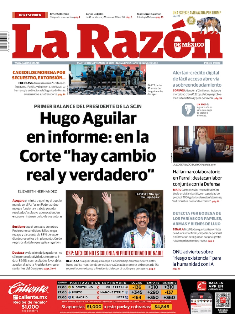 La Razón 08 Septiembre 2026