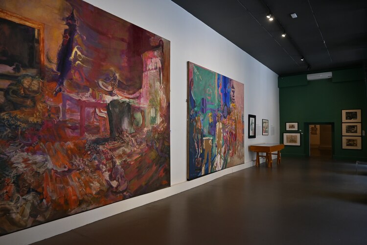 Dos de las piezas que forman parte del Tríptico Trotskiano de Vlady.