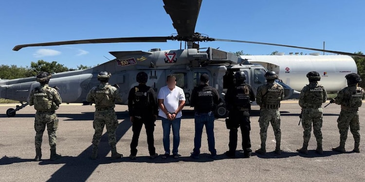 Marina arresta a ‘El Jardinero’ en Nayarit.