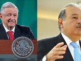 Andrés Manuel López Obrador, Presidente de México y el empresario Carlos Slim.