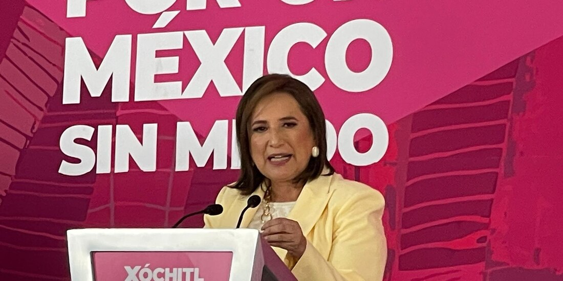 Xóchitl Gálvez, candidata de la oposición a la Presidencia de la República.