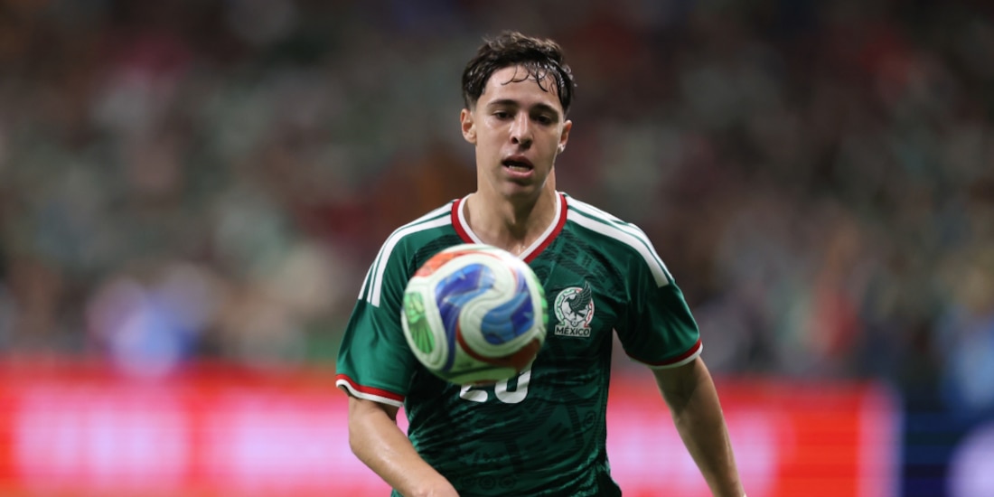 Mateo Chávez en un compromiso con la Selección Mexicana.