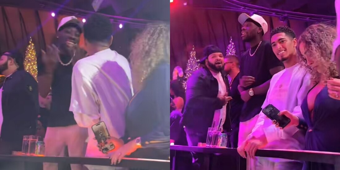 Jude Bellingham y Alphonso Davies fueron captados de fiesta juntos