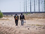 Migrantes en su búsqueda de llegar a EU por la frontera con México.