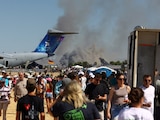 Un F-4 griego se estrelló durante una exhibición aérea en Grecia.