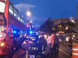 Un accidente entre dos unidades del Metrobús en la Ciudad de México dejó un saldo de por lo menos diez personas lesionadas
