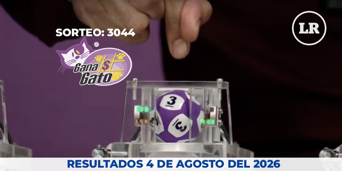 Resultados del Gana Gato 3044 del 4 de agosto del 2026.