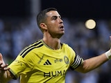 Cristiano Ronaldo festeja su tanto en el triunfo del Al-Nassr sobre el Al-Faisaly en la Saudi Pro League.
