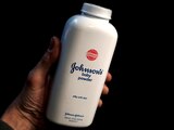 FILE PHOTO: A bottle of Johnson and Johnson Baby Powder is seen in a photo illustration taken in New York, February 24, 2016. REUTERS/Mike Segar/Illustration/File Photo
