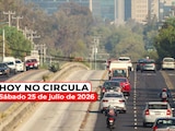 Te informamos cómo aplica el Hoy No Circula este sábado 25 de julio de 2026 en la Ciudad de México y el Estado de México.