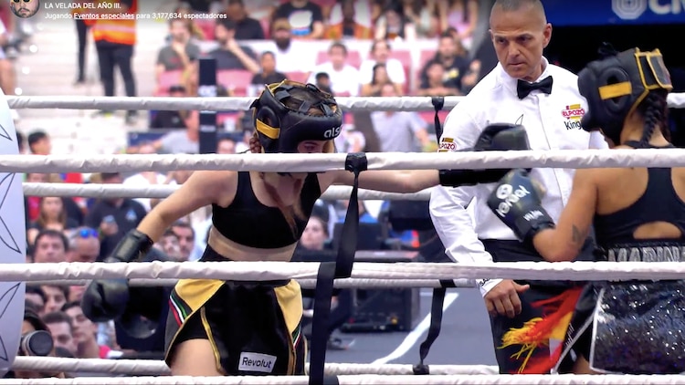 La creadora de contenido mexicana Rivers perdió ante la española Marina Rivers en su pelea de box de la La Velada del Año 3