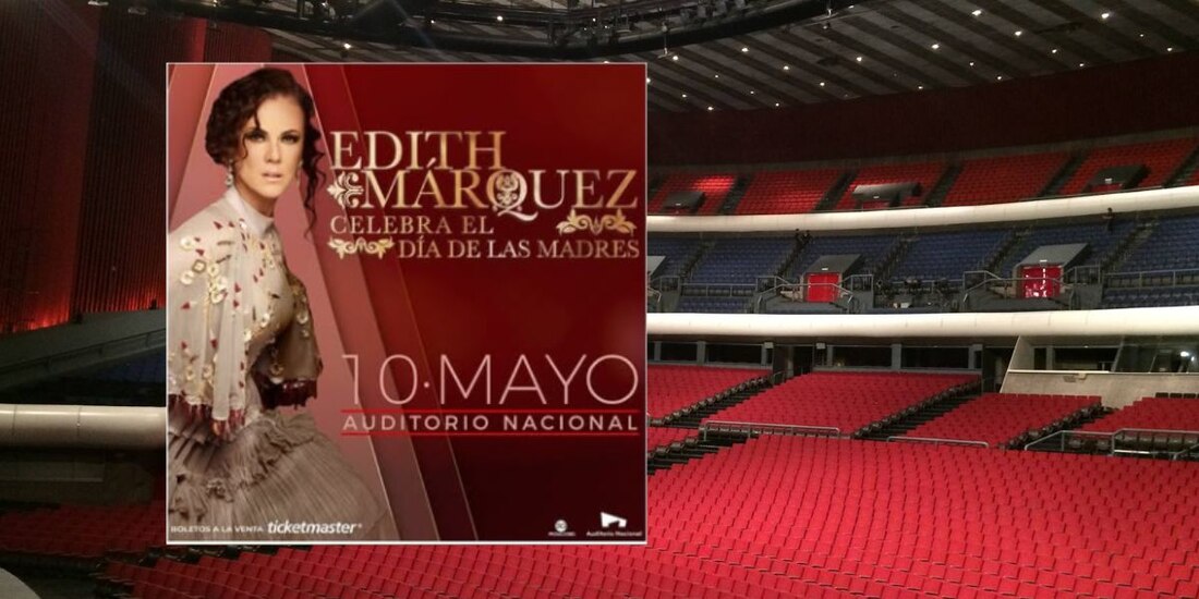 La cantante Edith Márquez se presentará en el Auditorio Nacional.