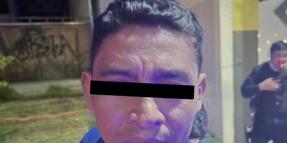 Vicente Gerardo Telefor, ayer, luego de su captura.