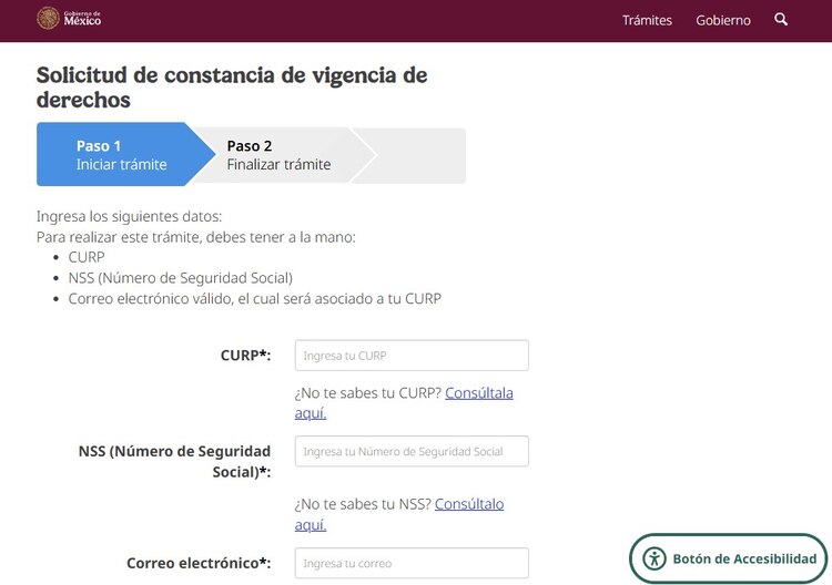 Tramitar la Constancia de Vigencia de Derechos es muy sencillo.