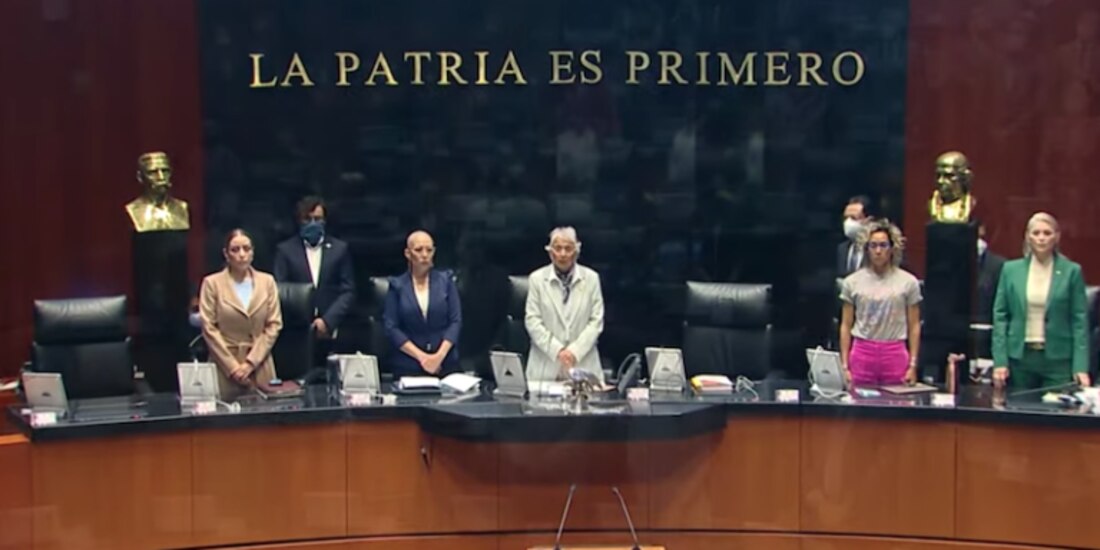 Senado guarda minuto de silencio por Debanhi Escobar.