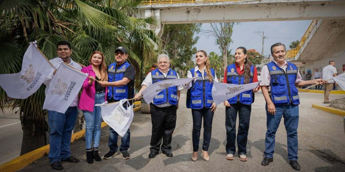 Evelyn Salgado da arranque al Programa de Bacheo en Chilpancingo.