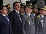 Jair Bolsonaro asiste a una ceremonia de graduación en la Academia Militar Black Ea