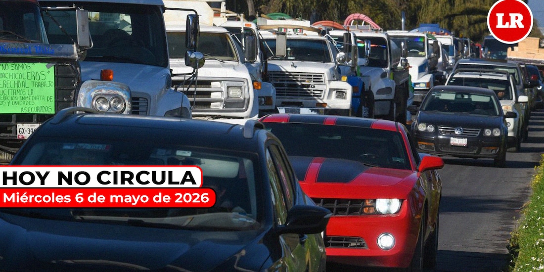 Revisa los detalles del Hoy No Circula para este miércoles 6 de mayo de 2026.