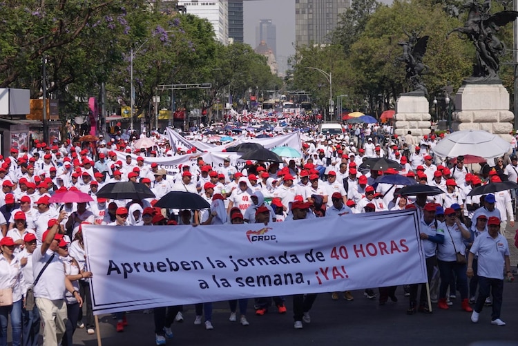 Marcha por las 40 horas en imagen de archivo