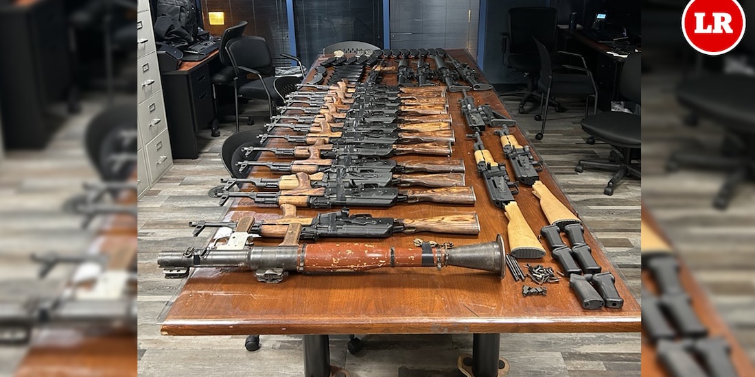 Aseguramiento de arsenal ocurrió en cruce fronterizo entre Sonora y Arizona.