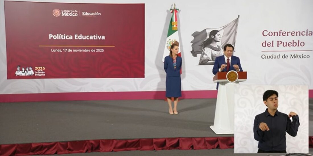 El titular de Educación Pública en la Mañanera de CSP.