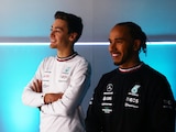 Lewis Hamilton y George Russell, pilotos de Mercedes para la Temporada 2022 de la F1.