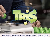 Resultados del Tris de hoy 3 de agosto del 2026.