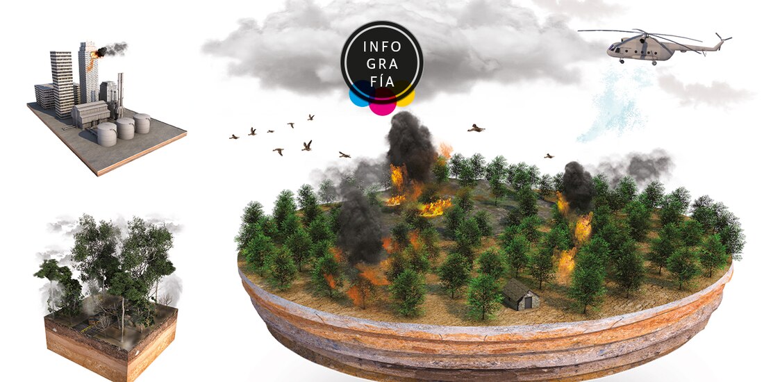 Incendios forestales están arrasando al menos 4,200 hectáreas
