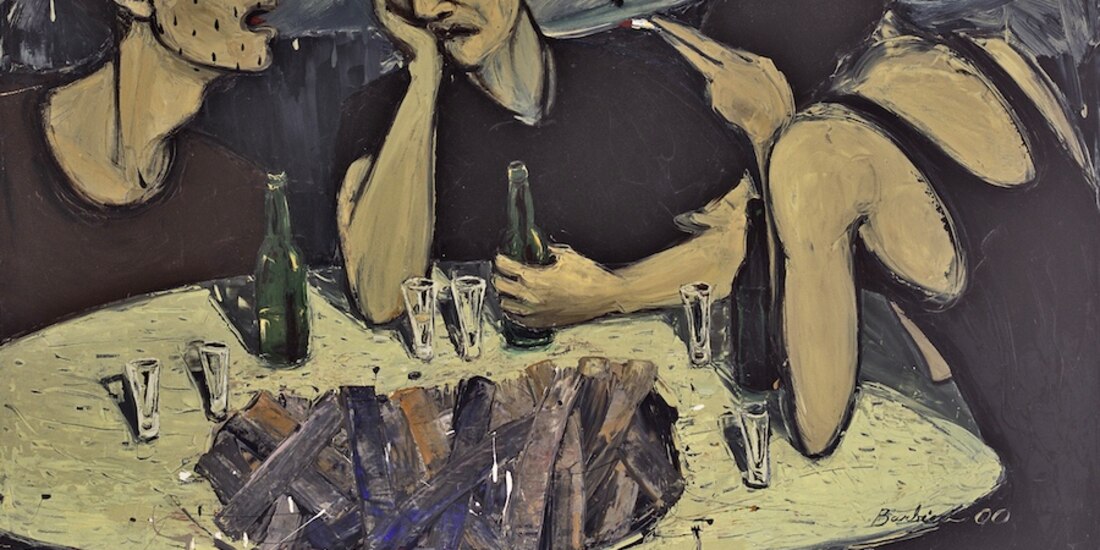 El paquete, óleo sobre tela, 2001.