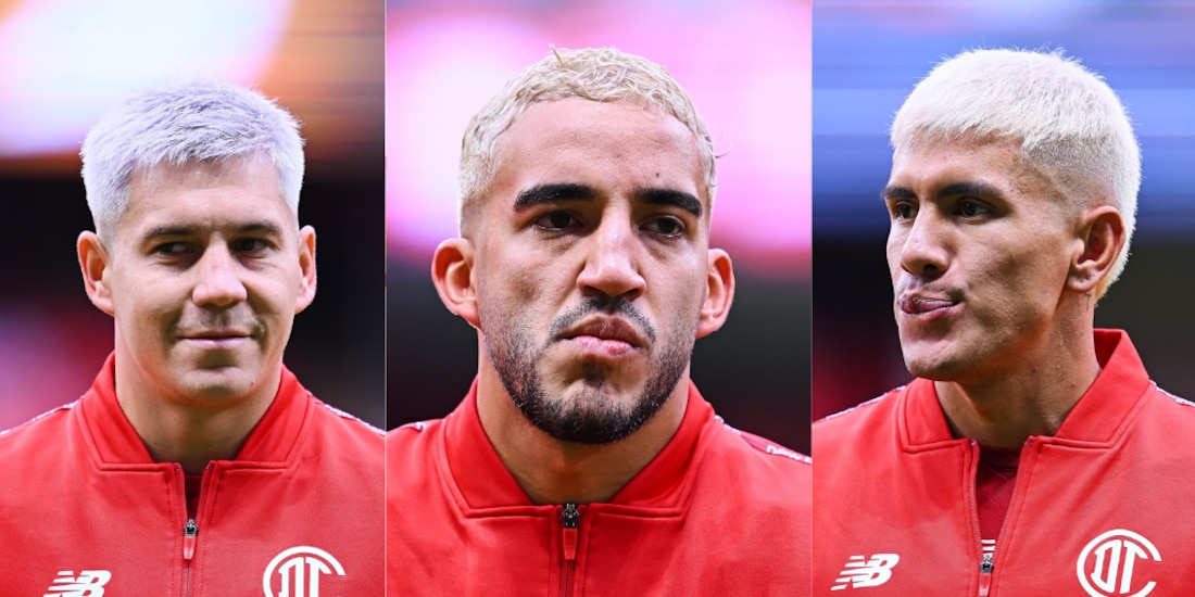 Varios jugadores del Toluca se tiñeron el cabello de güero.