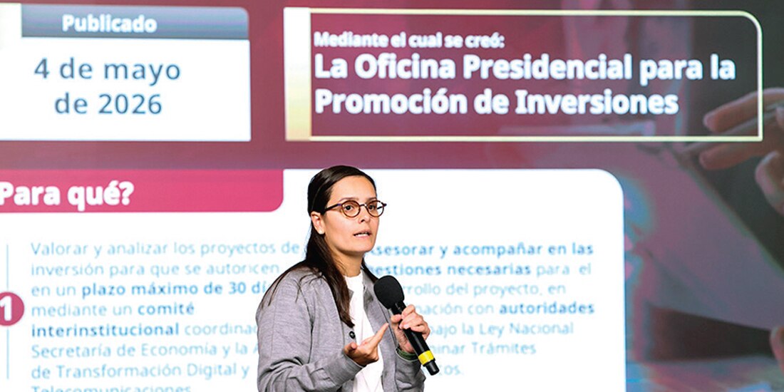 XIMENA Escobedo, subsecretaria de Industria de la SE, ayer en conferencia