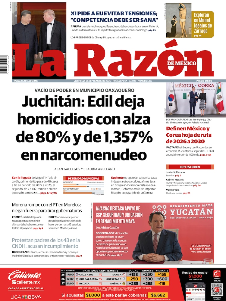 La Razón 25 Septiembre 2026