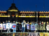 Marcha en Ciudad de México a 12 años de la desaparición de los 43 normalistas de Ayotzinapa, el 26 de septiembre de 2026.