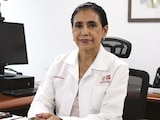 La secretaria de Salud local, Oliva López Arellano, durante la entrevista concedida a este medio.
