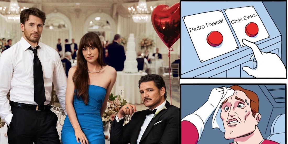 Reaccionan a ‘Materialists’, la nueva película de Chris Evans, Pedro Pascal y Dakota Johnson.