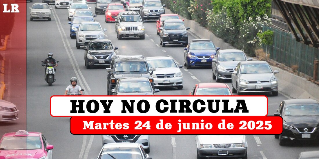 Estos autos no pueden circular este martes 24 de junio de 2025 en la Ciudad de México y el Estado de México.